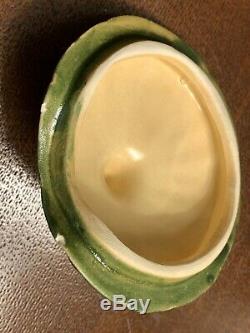 Vintage Signed Barbara Eigen 8 Hand-Crafted Pumpkin Soup Cream Lidded Bowls