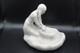 Vintage Signed Van Briggle Pottery Native Maiden Grinding Corn White Satin Glaze