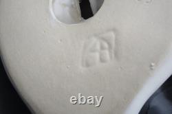 Vintage Signed Van Briggle Pottery Native Maiden Grinding Corn White Satin Glaze