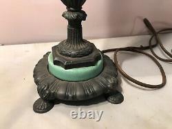 Vintage Stangl Art Pottery 23 Arts & Crafts Lamp Green Mottled Glaze Lqqk Works