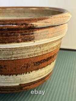 Vintage Studio Pottery Glazed VASE POT 6.5 Tall Signed DONALD SUTHERLAND 1970s