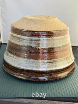 Vintage Studio Pottery Glazed VASE POT 6.5 Tall Signed DONALD SUTHERLAND 1970s