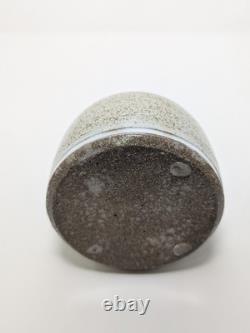 Vintage Studio Pottery Vase, Maple Leaf Signed And Beautiful