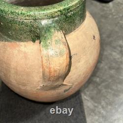 Vintage Terracotta Vase -Pottery Clay Pot 20x13 Very Heavy & Durable Shows Use Vintage Terracotta Vase -Pottery Clay Pot 20x13 Very Heavy & Durable Shows Use