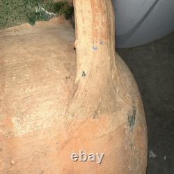 Vintage Terracotta Vase -Pottery Clay Pot 20x13 Very Heavy & Durable Shows Use