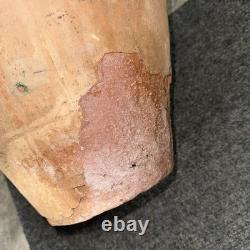 Vintage Terracotta Vase -Pottery Clay Pot 20x13 Very Heavy & Durable Shows Use