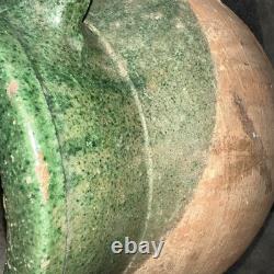 Vintage Terracotta Vase -Pottery Clay Pot 20x13 Very Heavy & Durable Shows Use