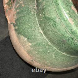 Vintage Terracotta Vase -Pottery Clay Pot 20x13 Very Heavy & Durable Shows Use