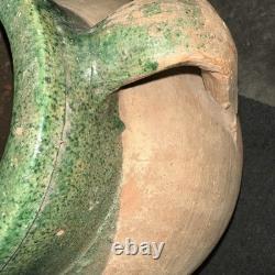 Vintage Terracotta Vase -Pottery Clay Pot 20x13 Very Heavy & Durable Shows Use