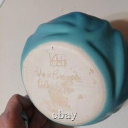 Vintage Van Briggle Art Pottery Vase Antique Turquoise Ming Blue