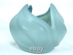 Vintage Van Briggle Arts And Crafts Art Pottery Turqoise Ming Yucca Design Vase