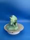 Vintage Van Briggle Pottery Bear 14/50, Ming Blue