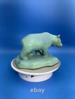 Vintage Van Briggle Pottery Bear 14/50, Ming Blue