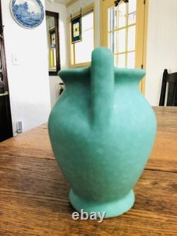 Vintage WELLER Vase/Art Pottery/Arts & Crafts/Matte Green 1920-30s /Inscribed