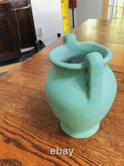Vintage WELLER Vase/Art Pottery/Arts & Crafts/Matte Green 1920-30s /Inscribed
