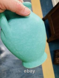 Vintage WELLER Vase/Art Pottery/Arts & Crafts/Matte Green 1920-30s /Inscribed