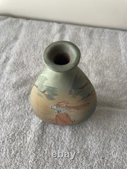 Vintage Weller Dickens Ware, Female Golf Themed Vase, 7 1/2 Tall