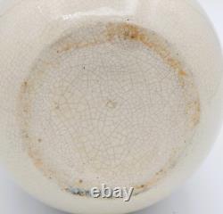 Vintage Weller Eocean Art Pottery Vase, c1898-1918 HP Floral 6.75 FABULOUS