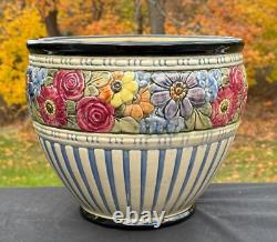Vintage Weller Zona Eldora Chelsea Art Pottery Floral Jardiniere