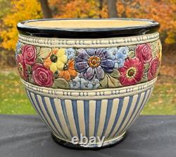Vintage Weller Zona Eldora Chelsea Art Pottery Floral Jardiniere