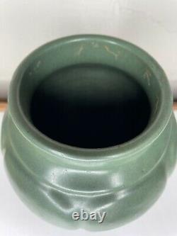 Vintage Zanesville Stoneware Arts & Crafts #795 Pottery Vase Matte Green