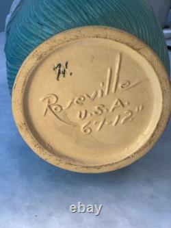 Vintage roseville pottery vases 12 inch