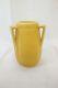 Vtg 1928 Rookwood Pottery Tri 3 Handled Vase Matt Yellow Glaze Arts Crafts 2330