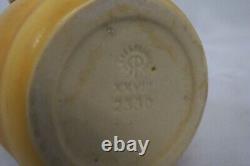 Vtg 1928 Rookwood Pottery Tri 3 Handled Vase Matt Yellow Glaze Arts Crafts 2330