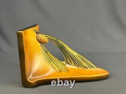 Vtg. Roseville Pine Cone 1936 Art Deco Pottery Wall Shelf / Sconce Nr. Mint