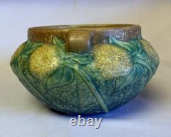 Vtg Roseville Sunflower 1930 Arts And Crafts Pottery Ceramic Bowl/Vase #208-5