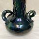 Wannopee Pottery Majolica Glazed Snake Handled Tall Vase Arts & Crafts C1900 2ft