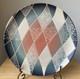 Wayne Bates 12.5 Geometric Sgraffito On Porcelain Platter - Kentucky Vguc