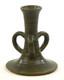 Walrath Pottery Arts And Crafts Matte Green Three Handled Candlestick