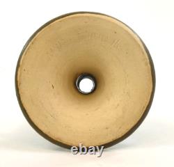 Walrath Pottery Arts and Crafts Matte Green Three Handled Candlestick