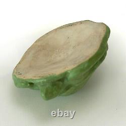 Walrath Pottery matte green sea turtle paperweight Arts & Crafts New York