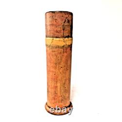 Weller Art Pottery Cylindrical Vase Lotus Floral Relief Arts & Crafts USA