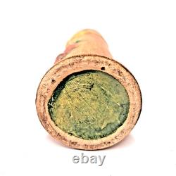 Weller Art Pottery Cylindrical Vase Lotus Floral Relief Arts & Crafts USA