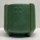 Weller Arts & Crafts Matte Green 5 Vase With Squares And Buttresses