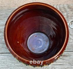 Weller Blended Majolica Art Deco Pottery Green Brown Jardiniere Planter