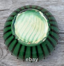 Weller Blended Majolica Art Deco Pottery Green Brown Jardiniere Planter