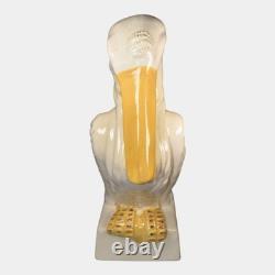 Weller Brighton Pelican Tall Ceramic Garden Ornament Statue
