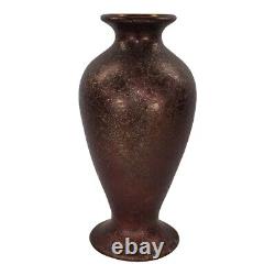 Weller Bronze Ware 1910s Vintage Arts and Crafts Pottery Ceramic Lamp Vase