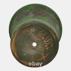 Weller Coppertone 1920s Vintage Arts and Crafts Pottery Green Flower Pot Planter Weller Coppertone 1920s Vintage Arts and Crafts Pottery Green Flower Pot Planter