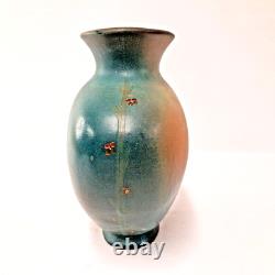 Weller Dickens Ware II Monk Portrait Vase Art Pottery Hand Decorated USA