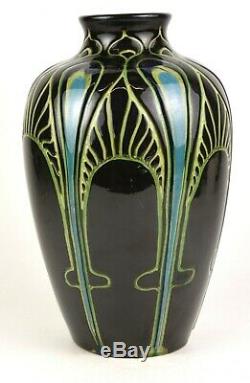 Weller Faience 13 Vase Incised Arts And Crafts Rhead