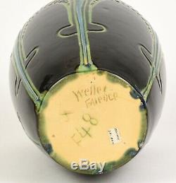 Weller Faience 13 Vase Incised Arts And Crafts Rhead