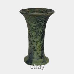Weller Frosted Matte Vintage Arts and Crafts Pottery Green Ceramic Vase