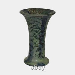 Weller Frosted Matte Vintage Arts and Crafts Pottery Green Ceramic Vase