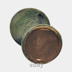 Weller Frosted Matte Vintage Arts and Crafts Pottery Green Ceramic Vase