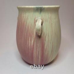 Weller Fruitone Art Pottery Vase 3 Handled Mission Style/Arts & Crafts PinkBlush